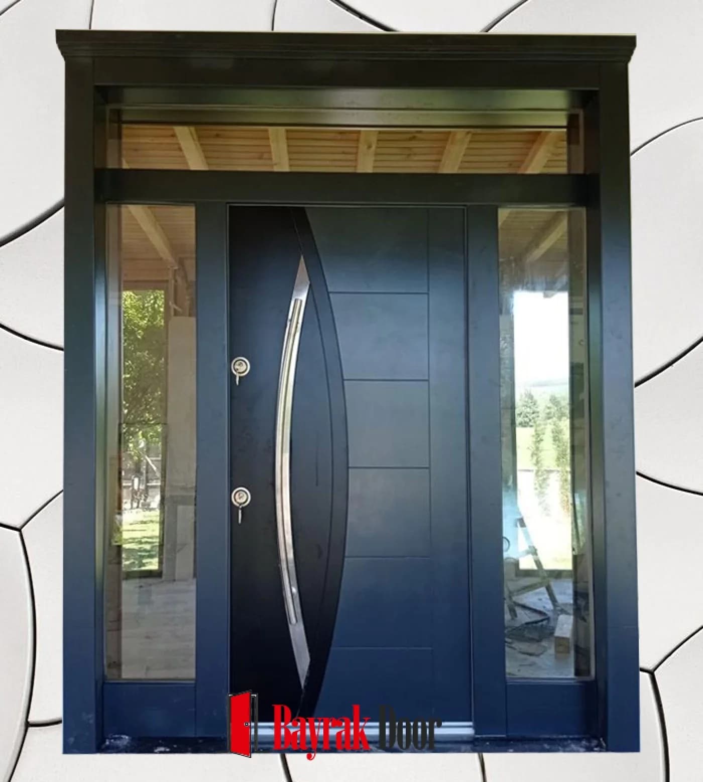 Sade Lacivert Petrol Villa Kapısı BD-TR28